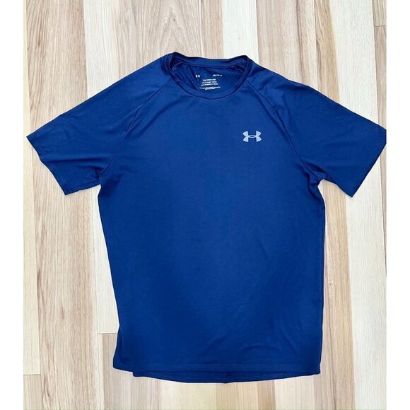 Under Armour The Tech Tee Mens Blue M - Picture 2 of 5